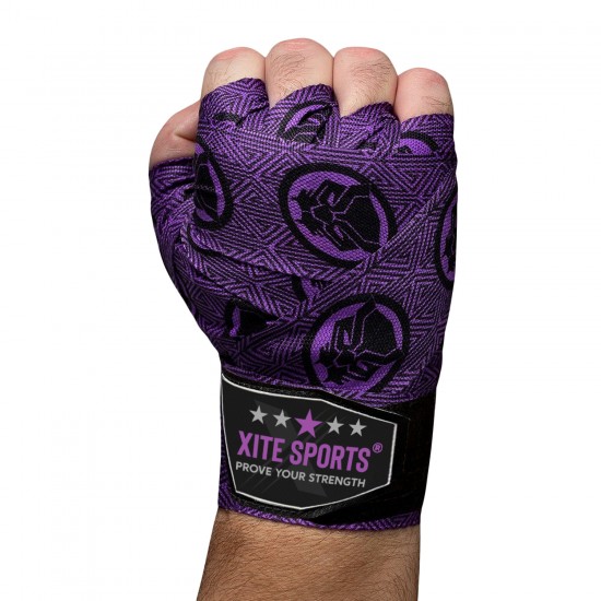 Custom Made Marvel Hero Elite Hand Wraps Black Panther