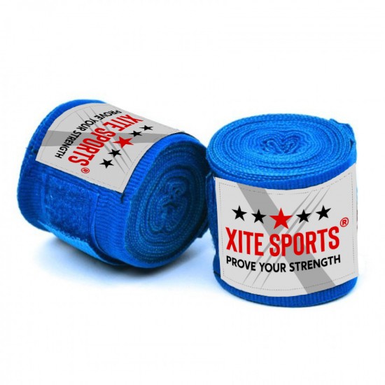 Elasticated Boxing Hand Wraps Blue