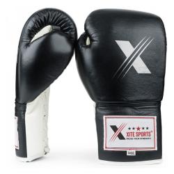 Xitesports® Black Lace-Up Boxing Gloves