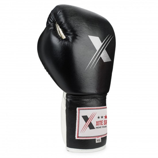 Xitesports® Black Lace-Up Boxing Gloves