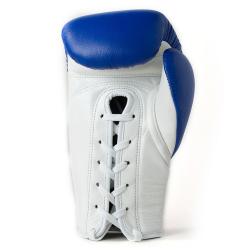 Xitesports® Blue Lace Up Leather Boxing Gloves