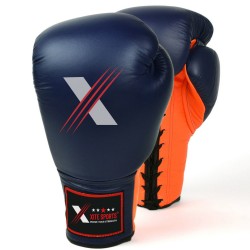Xitesports® Lace-up Sparring Gloves Navy-Orange