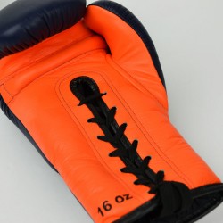 Xitesports® Lace-up Sparring Gloves Navy-Orange