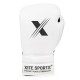 Top Xitesports® Comp Lace Up Boxing Gloves White & Black