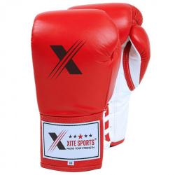 Xitesports® Lace Up Red Boxing Gloves