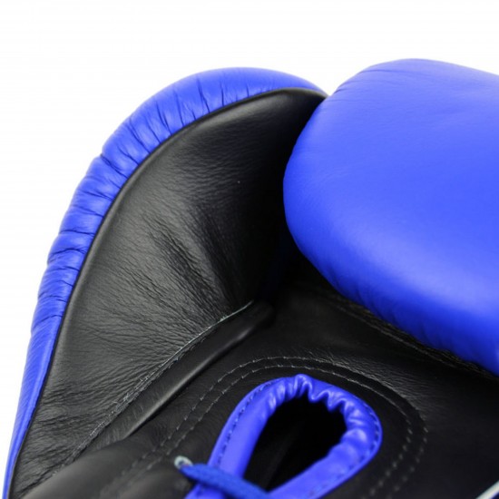 Xitesports® Fight Lace-up Boxing Gloves Blue