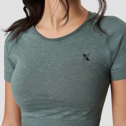 Yoga Running Seamless Cropped T-shirt For Women